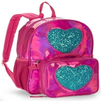 Ružičasti ruksak s rukom s torbom za ručak