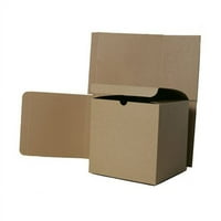 Otvoreni poklon kutija poklopca, 7x7x7, Kraft Reciklirano, 1 pakiranje
