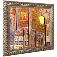 Zaštitni znak likovna umjetnost Scorcher vani platno umjetnost Josha Byera, zlatni ukrašeni okvir