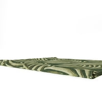 Poklopac za jastuk za bacanje, 18 ”18”, zeleni, palmini uzorak u nijansama zelene boje na polikajskom oblogu s