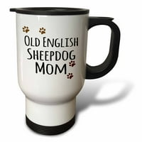 Stara engleska ovčara Mama - Ovčji pas - Doggie po pasmini - Smeđa šapa otisci Doggy ljubitelja kućnih ljubimaca