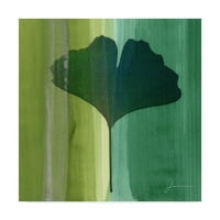 Zaštitni znak likovna umjetnost 'Silver Leaf pločica I' platno umjetnost Jamesa Burghardta