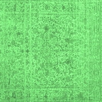 Ahgly Company Unutarnji pravokutnik Sažetak Smaragdno zeleno prostirke suvremenog područja, 7 '10'