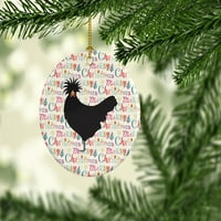 Poljski Božićni keramički ornament od piletine