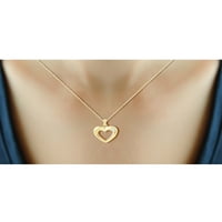 Jewelersclub Ogrlica za srebrne lance za žene - ogrlica od 14 tisuća zlata od srebrne ogrlice s pjenušavim originalnim