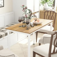 Moderni jednostavni stol za trčanje za apartman mali prostor, orah