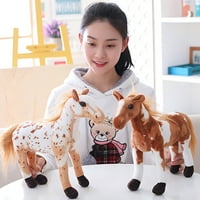 Sijiali 3D simulacijski konjski životinjski plišani plišani punjeni lutka djeca igračka soba dekor foto rekvizit