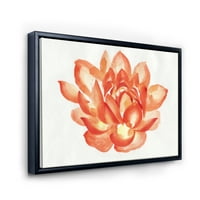 Dizajnirati 'Drevni detalji narančastog lotosa' tradicionalnog uokvirenog platna zidne umjetničke tiska