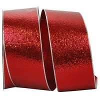 Papirna Božićna crvena plastična traka za ispucani LED, 50g 6 inča, 1 pakiranje