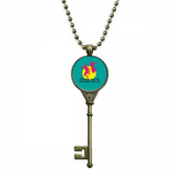 Engleski klasični emotivni tekstovi, ogrlica s ključevima za djevojčice, viseći pladanj, ukrašeni lanac
