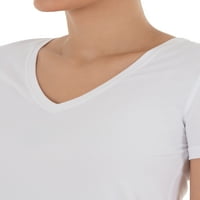 Ženska majica s izrezom i kratkim rukavima u obliku slova 2, 2 pakiranja, veličine