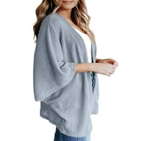 Pletene košulje za žene, ležerni široki džemperi od kardigana, jednobojni elegantni Puloveri za poslovni ured,
