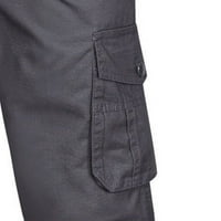 Muške teretne hlače A-liste, Muške teretne hlače s elastičnim elastičnim strukom, mješovite prozračne udobne mekane