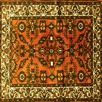 Tvrtka alt pere u stroju pravokutne tradicionalne perzijske prostirke žute boje za unutarnje prostore, 4' 6'
