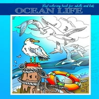 Ocean life: ocean life: najbolja bojanka za odrasle i djecu, prekrasna morska stvorenja za ublažavanje stresa