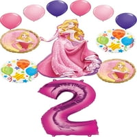 Pribor za zabavu Uspavana ljepotica ukrasi za buket balona za 2. rođendan princeze