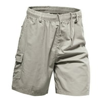 Muške teretne hlače u boji, jednobojne, velike veličine, džepovi, gumbi, vezice, proljetna ljetna Muška odjeća,