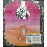 Dječji Bib za mačke u narančastoj akvarelu
