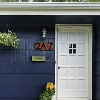 Moderni brojevi s plutajućim kućama vrata crna sjena kućna adresa garažna vrata