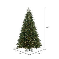 Umjetno božićno drvce od 7,5 '54 plemenito trenutno LED toplo bijelo svjetlo