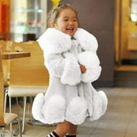 Jakna za djevojčice jesen-zima dječje jakne s ovratnikom za malu djecu tople vunene jakne kaputi