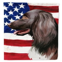Mali Munsterland pas Američka zastava platno za zastavu veličina kuće