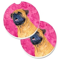 4796 - $ ružičasti mastif Set držača za čaše za Automobile-veliki, Višebojni držač za čaše