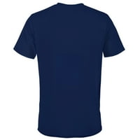 Majica s kratkim rukavima-Majica kratkih rukava za odrasle-prilagođena-Sportska mornarica