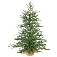 Umjetno božićno drvce od 96 karamel Bor bez osvjetljenja, sezonski unutarnji dekor kuće s ukrasnom podlogom od