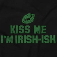 Smiješno sveti Patricks poljubaj me, a ne irske kapuljače dukserice Žene Brisco Brands 5x