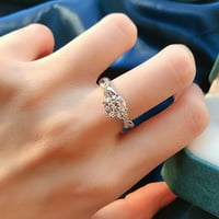 Vjenčani prsten u obliku žabe upleteni pjenušavi visokokvalitetni obruč s velikim rhinestoneom za zglobove prstiju