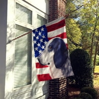 Plavi gaskonski pas Američka zastava platno za zastavu veličine kuće