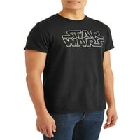 Star Wars Muška grafička majica s licenciranom logotinom zlata