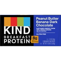 Proteinske pločice za doručak kikiriki maslac Banana tamna čokolada 1 oz Karat