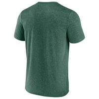 Muška majica s prugastim zelenim prugastim logotipom na koljenima