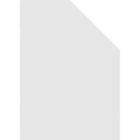 40 W 40 H Pola osmerokuta Gornji lijevi površinski nosač PVC Gable Oblub: Nefunkcionalan, W 2 W 1-1 2 P Brickmould