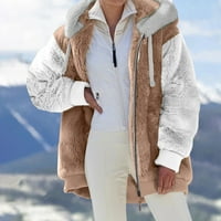 Modne ženske jakne s otvorenim prednjim dijelom mekani kaput dugih rukava široka topla Kaki Vanjska odjeća, e-mail