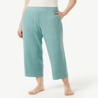 Joyspun Women Hacci pleteni obrezane hlače, veličine S do 3x