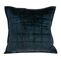 207 20 tamnoplava jednobojna prošivena jastučnica s donjim umetkom