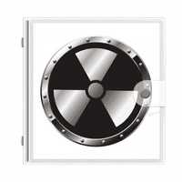 Logo Black pozadinske radioaktivne tvari Upozorenje Photo Album Wallet Wedding Family 4x6