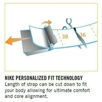 Nike Mens Heather Web pojas, tamno siva, jedna veličina