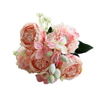 Umjetne večernje ruže božura buket ukrasnih umjetnih vjenčanih ruža kućni cvjetni buketi umjetno cvijeće umjetno