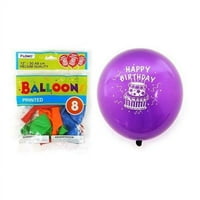 Baloni s printom Sretan rođendan 12
