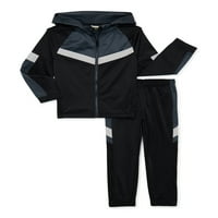 Atletic Works Boys Track jakna i Tricot hlače, dvodijelni set, veličine 4- & Husky