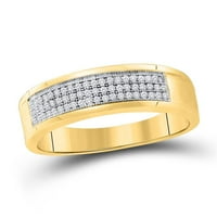Okrugli dijamantni prsten od žutog zlata od 10 karata