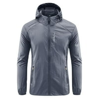 Zunfeo Sport jakna za muškarce- kapusna ležerna tanka fit Turtleneck Zip-up vanjska jakna Čvrsta proljetna jakna