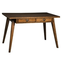 Dizajn s potpisom-pravokutni blagovaonski stol - ležerni stil - dvobojna smeđa