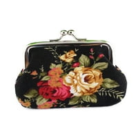 Ženska Vintage torbica za sitnice s cvjetnim uzorkom držač kvačila mali novčanik