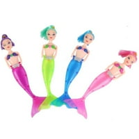 Luethbiez Vodootporno LED svjetlo plivanje sirena lutka Kid Girls Toy Bath Spa Spa bazen boja slučajna