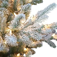 Prethodno osvijetljeno 7,5-inčno umjetno božićno drvce od jata smreke s pozadinskim osvjetljenjem, zeleno